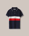 Polo Manga Corta Bloques,AZUL ULTRAMAR